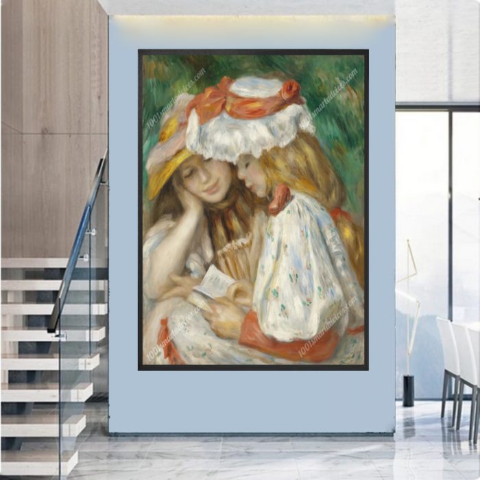 Two Girls Reading by Pierre-Auguste Renoir