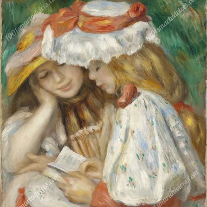 Two Girls Reading by Pierre-Auguste Renoir