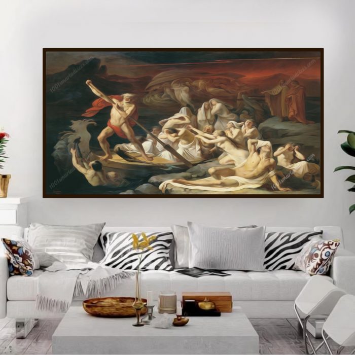 Charon Carries Souls Across the River Styx by Alexander Dmitrievich Litovchenko