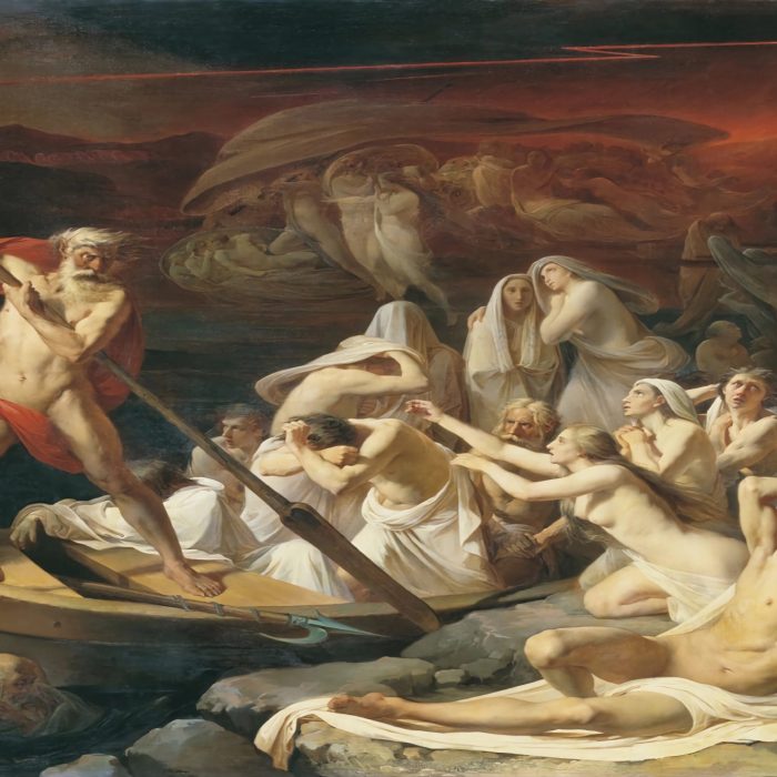Charon Carries Souls Across the River Styx by Alexander Dmitrievich Litovchenko