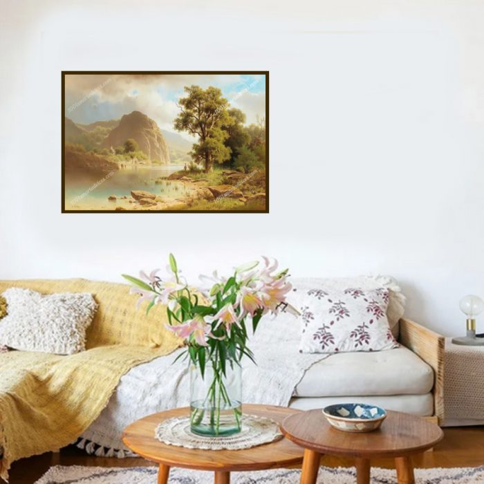 Krajina s převozníkem (Landscape with a ferryman) by Adolf Chwala