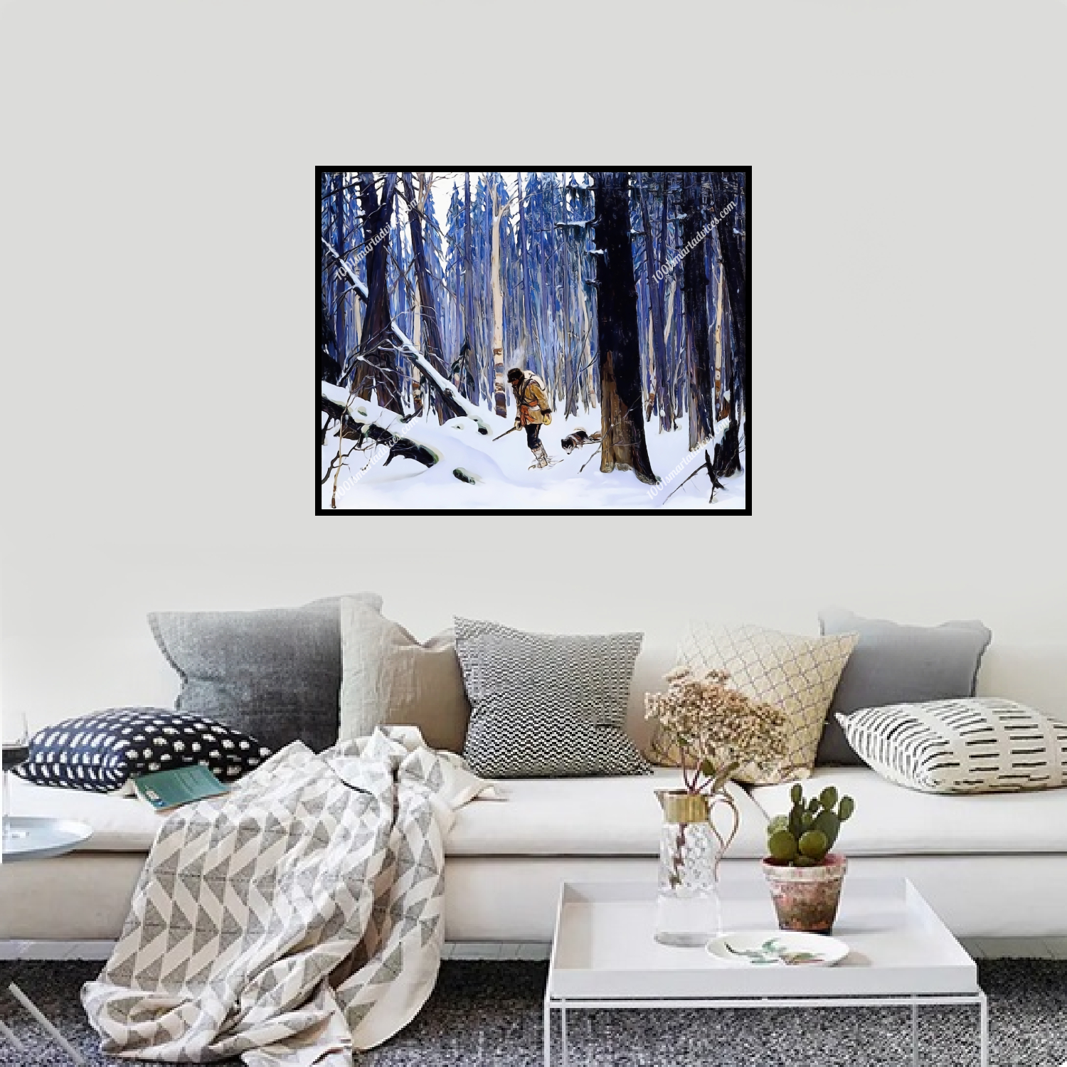 Trapper in the Woods by Clarence Gagnon - Image 2