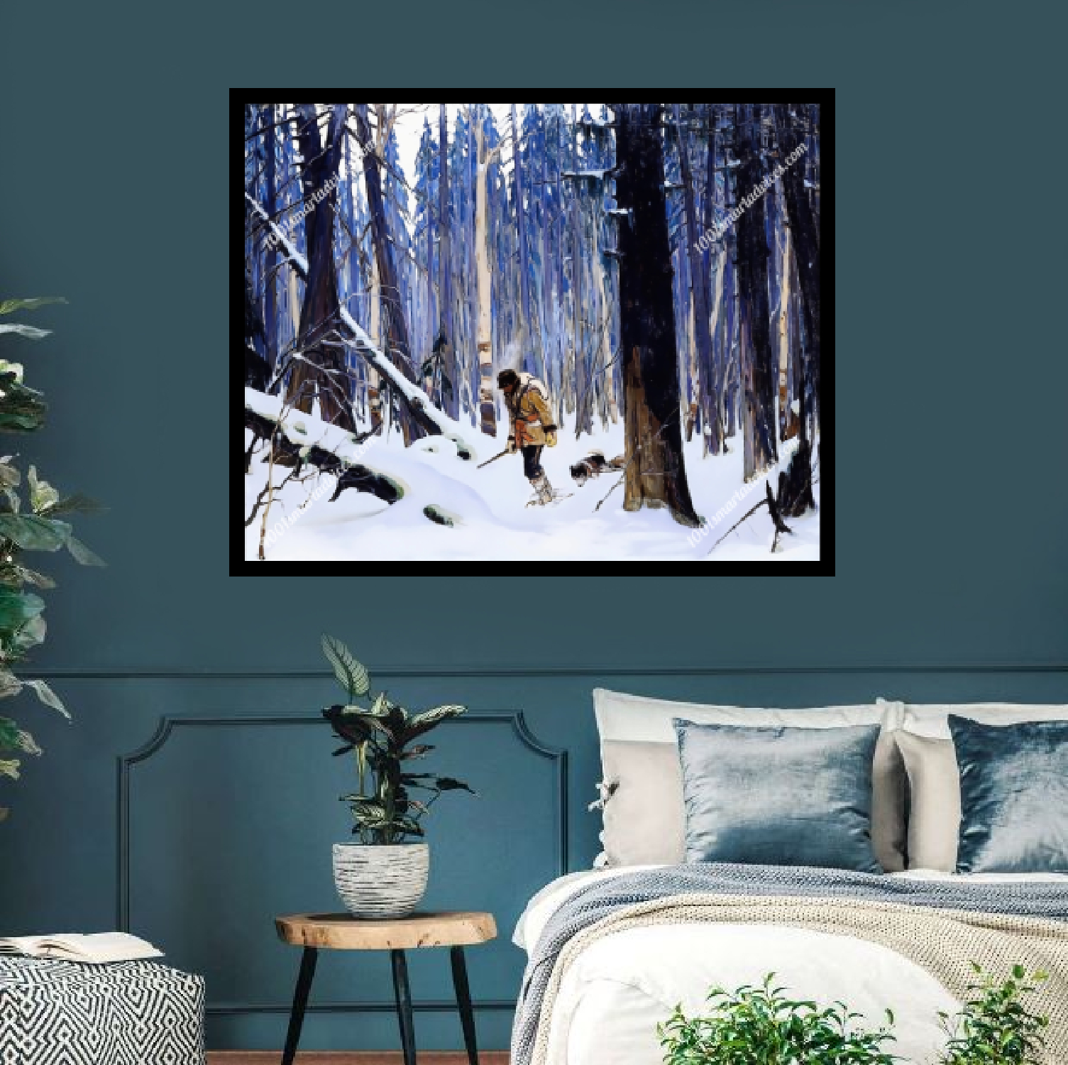 Trapper in the Woods by Clarence Gagnon - Image 3