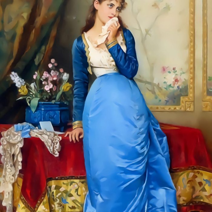 The Letter by Auguste Toulmouche