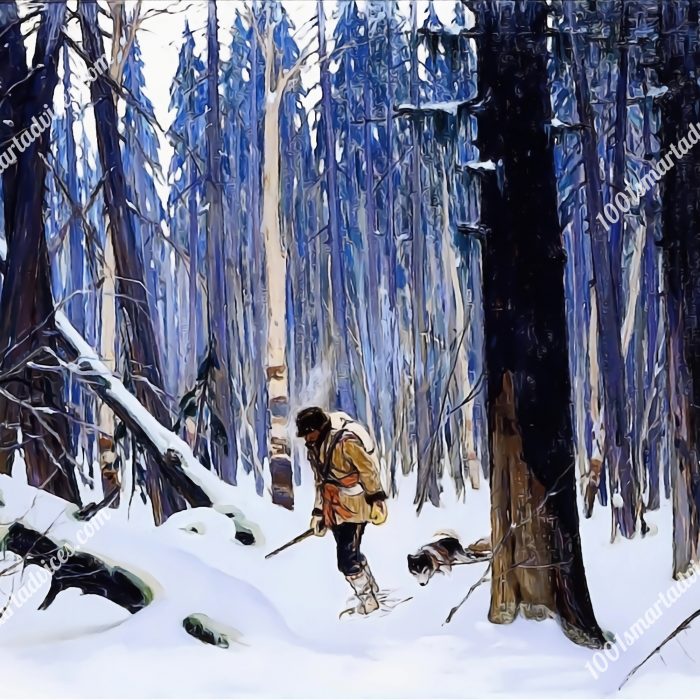 Trapper in the Woods by Clarence Gagnon