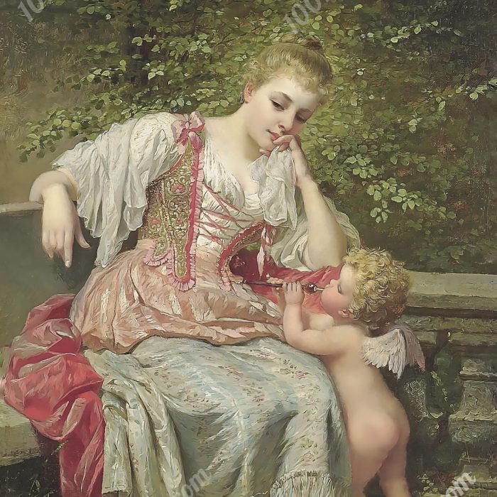 A Muse of Love by Eugen Johann Georg Klimsch