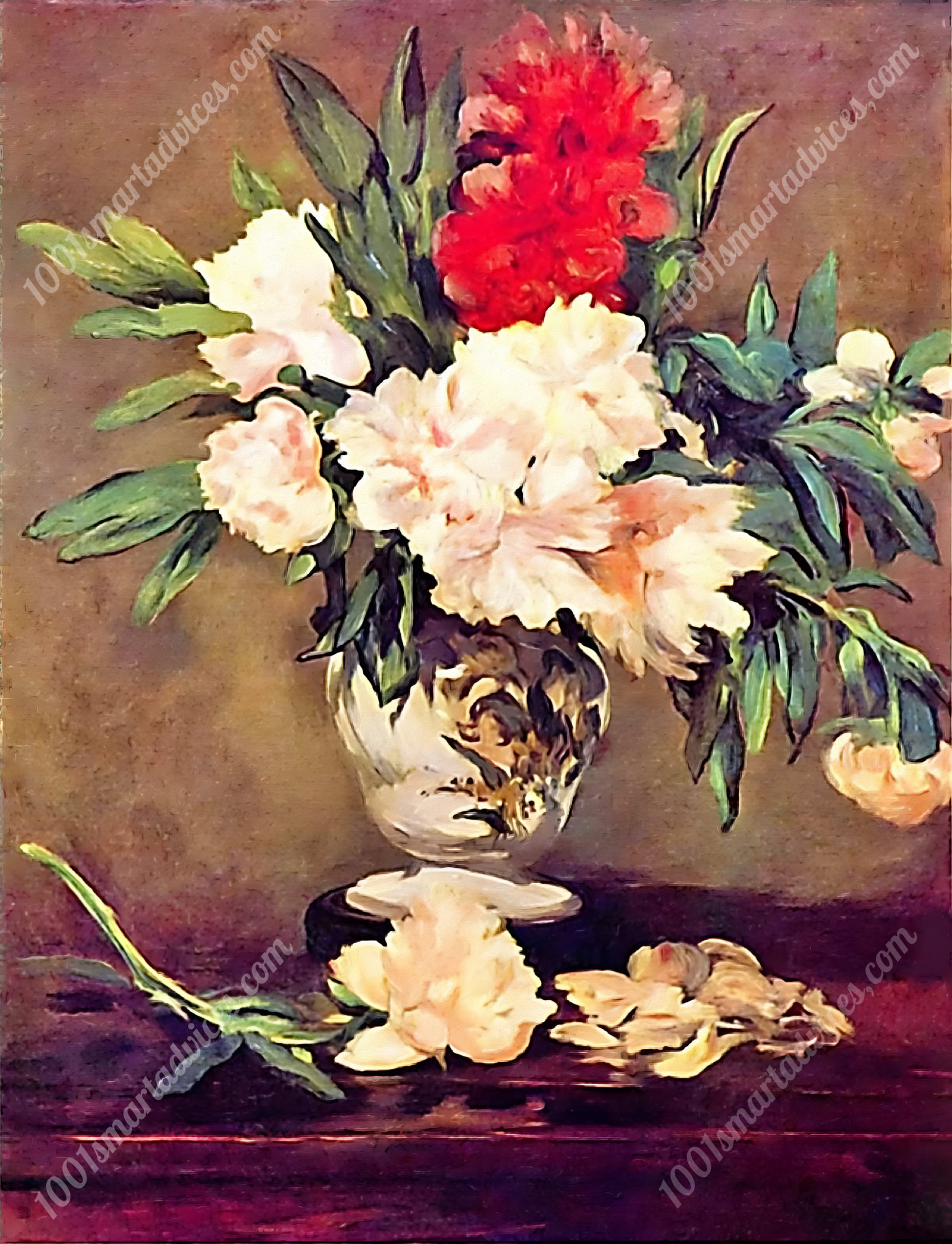Peonies in Vase Still Life