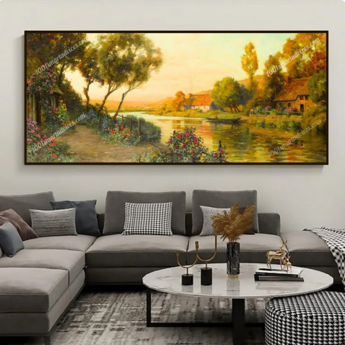 Sunset, Risle Valley by Louis Aston Knight