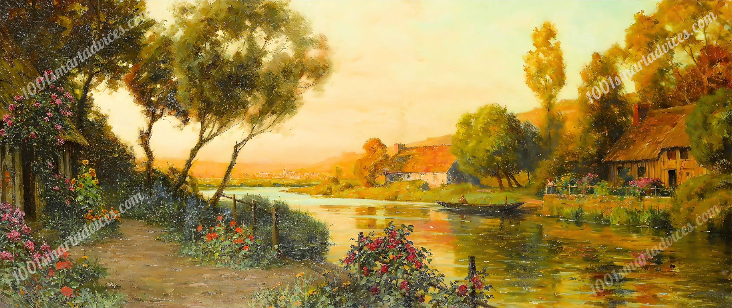 Sunset, Risle Valley