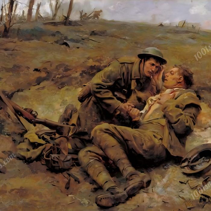 The Last Message by Fortunino Matania