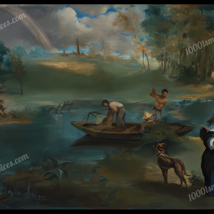 Fishing by Edouard Manet