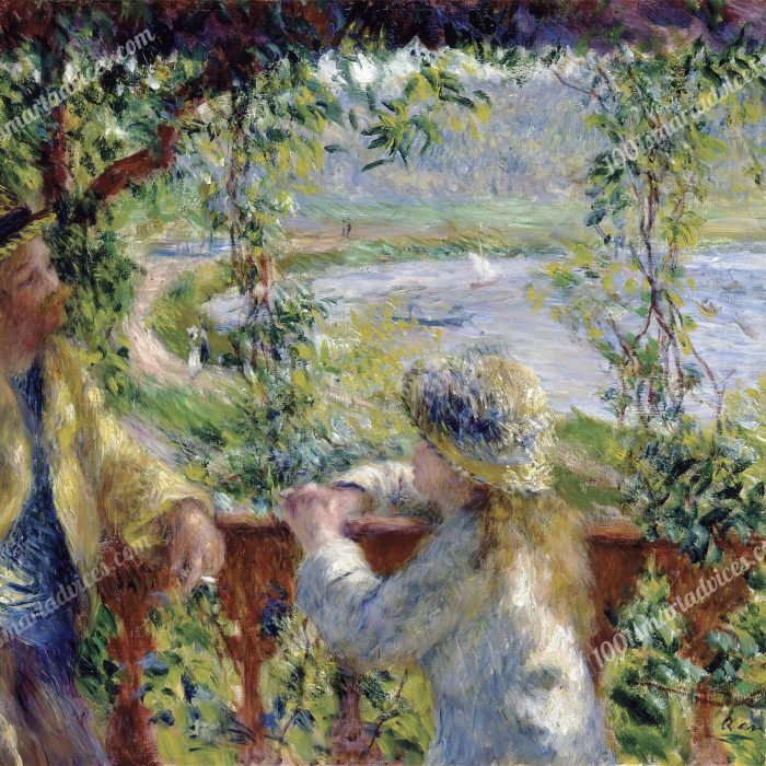 By the Water (Near the Lake) by Pierre Auguste Renoir