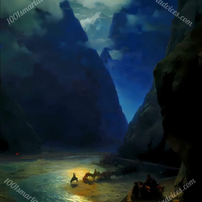 Darial Gorge by Ivan K. Aivazovsky