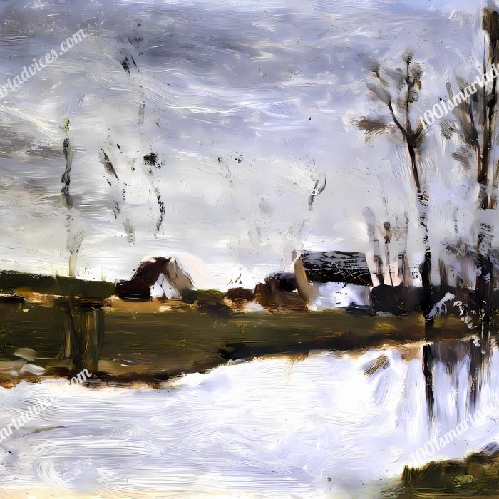 Maisons au bord de l’eau (Houses by the Water) by Paul Gauguin